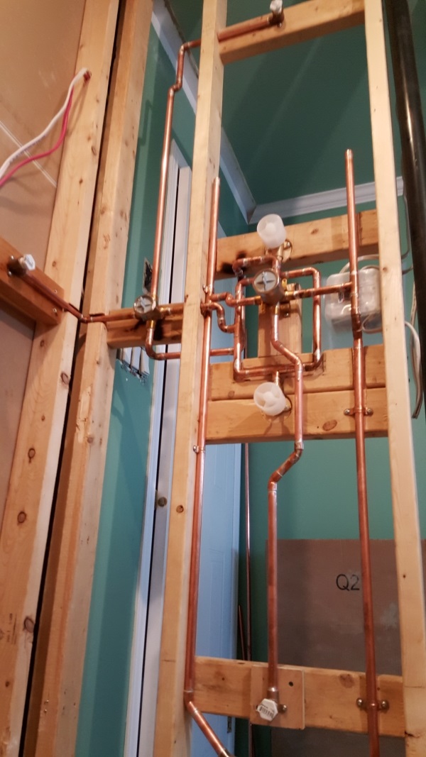 Copper plumbing pipe